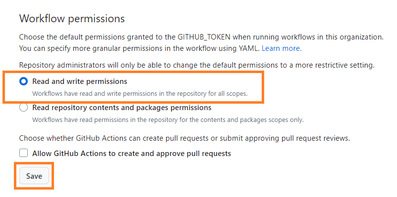 Read and Write Permissions for Workflows