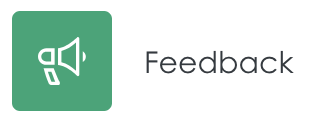 feedback icon on the learning platform